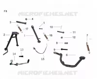 STÄNDER / BREMSPEDAL / SCHALTHEBEL
