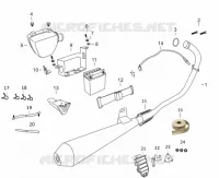 AUSPUFF / LUFTFILTERKASTEN / BATTERIE / WERKZEUGE