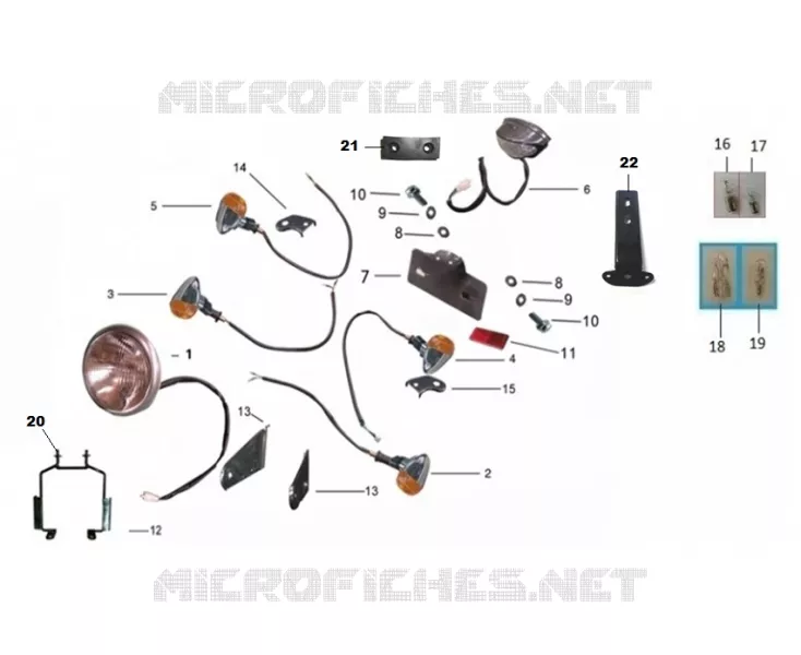 RÜCKLICHT / SCHEINWERFER / BLINKER