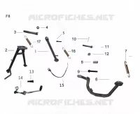 STÄNDER / BREMSPEDAL / SCHALTHEBEL