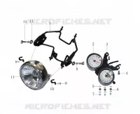 TACHOMETER / SCHEINWERFER