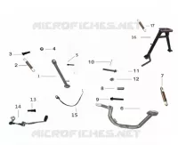 STÄNDER / BREMSPEDAL / SCHALTHEBEL