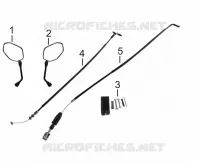 SPIEGEL / KABEL / HINTERES BREMSPEDAL