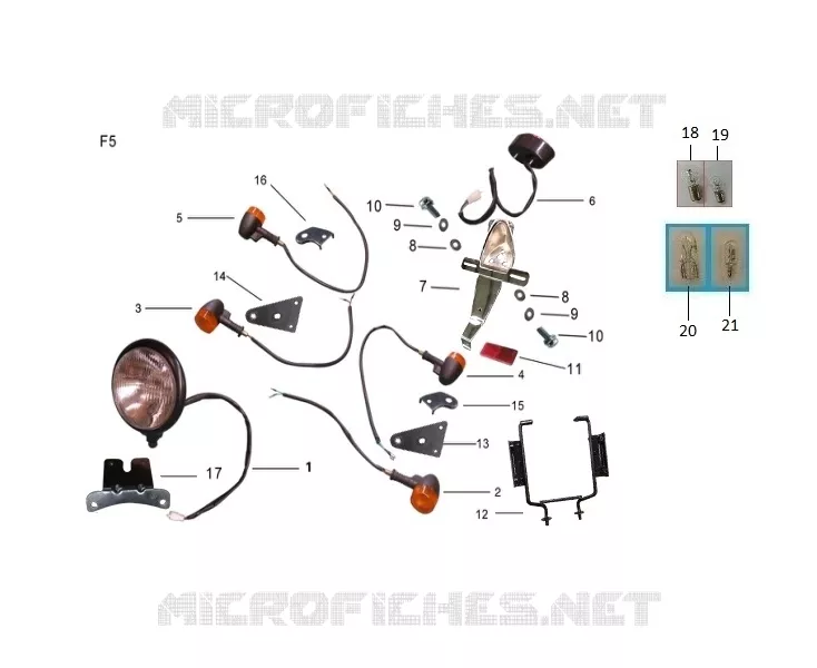 RÜCKLICHT / SCHEINWERFER / BLINKER