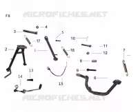 STÄNDER / BREMSPEDAL / SCHALTHEBEL