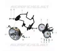 TACHOMETER / SCHEINWERFER
