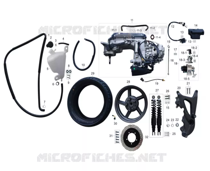 HINTERRAD UND MOTOR