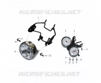 TACHOMETER / SCHEINWERFER