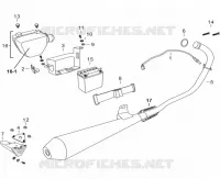 AUSPUFF / LUFTFILTERKASTEN / BATTERIE