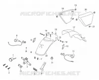SEITENABDECKUNGEN / KOTFLÜGEL HINTEN / HINTERES LICHT / BLINKER