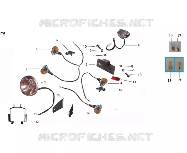 RÜCKLICHT / SCHEINWERFER / BLINKER
