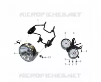 TACHOMETER / SCHEINWERFER