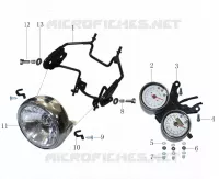 TACHOMETER / SCHEINWERFER
