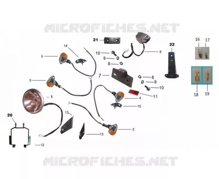 RÜCKLICHT / SCHEINWERFER / BLINKER